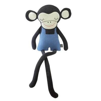 Grande peluche singe en coton bio TRICOT SEVIRA KIDS