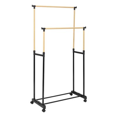 Portant à Vêtements Double Inox Et Plastique ATMOSPHERA