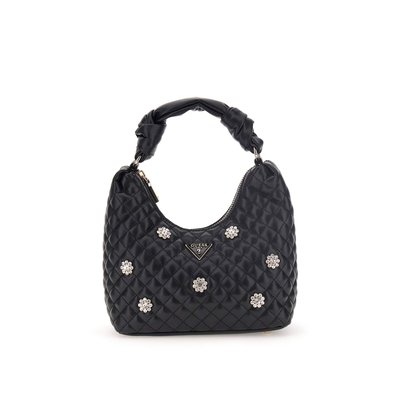 Mini Sac Hobo Everlee Fleurs Applications GUESS
