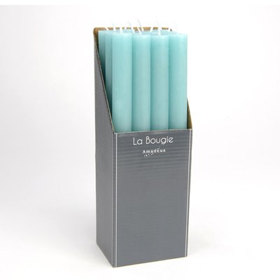 Bougie     azur (lot de 12)-FLAMBEAU AMADEUS