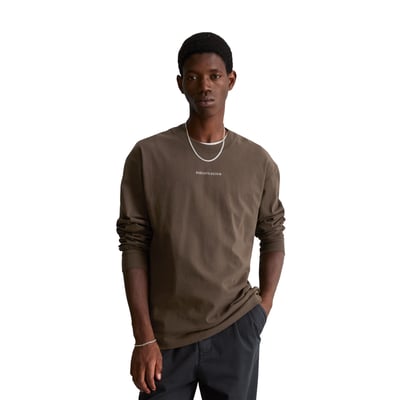 T-shirt à manches longues épais et ample en coton biologique MARC O’POLO DENIM