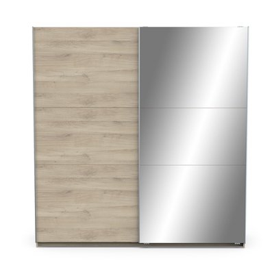 Armoire 2 portes coulissantes et miroir Ghost - L194,5 cm CALICOSY