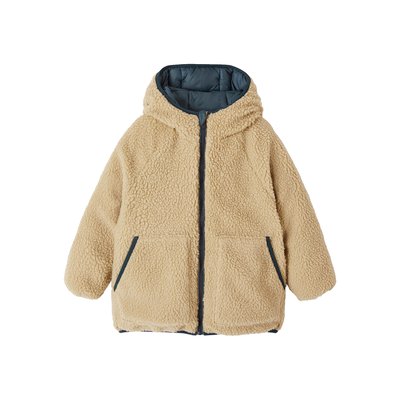 Doudoune à capuche réversible matelassée et sherpa VERTBAUDET