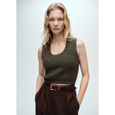 Crop top maille MANGO