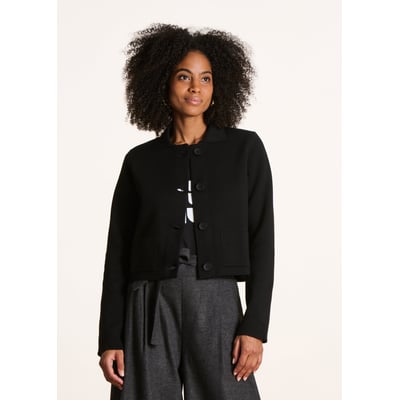 Boléro Fantaisie Marron – Maille Tricotée La Fée Maraboutée Taille M