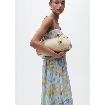 Robe à fleurs taille froncée MANGO