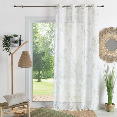 Voilage imprimé "Bambou" - QABANE HOME MAISON
