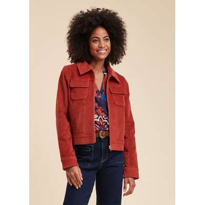 Veste courte zippée en velours LA FEE MARABOUTEE