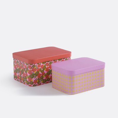 Lot de 2 boîtes gigognes à couvercle, Lena LA REDOUTE INTERIEURS