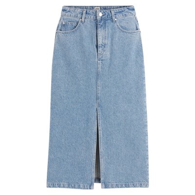 Юбка прямая длинная из денима LA REDOUTE COLLECTIONS