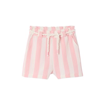 Short à larges rayures avec ceinture cordelette VERTBAUDET