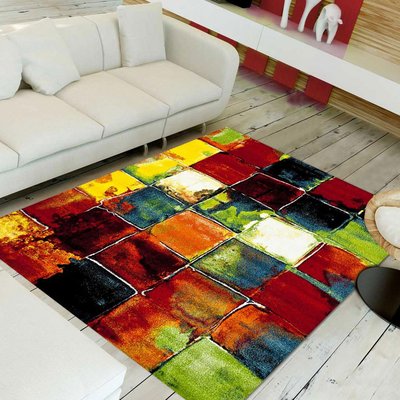 Tapis salon et chambre tissé motif géométrique JOLIA 2 UN AMOUR DE TAPIS