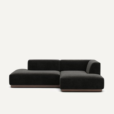 Rechter hoekbank in chenille fluweel, Jacopo AM.PM