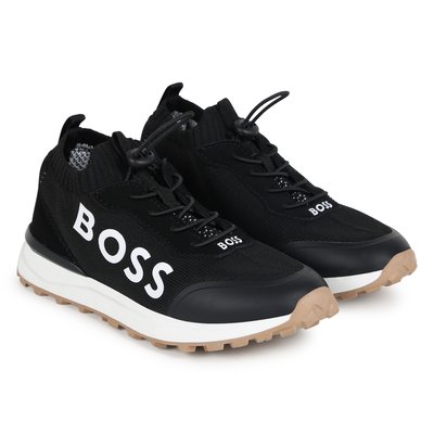 Baskets lacées bimatières BOSS KIDSWEAR