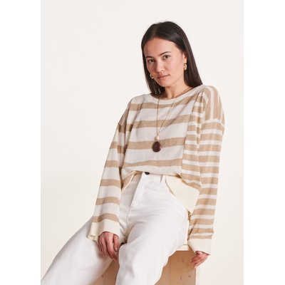 Pull rayé ample en maille fine LA FEE MARABOUTEE