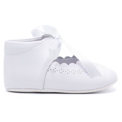 Chaussures premiers pas cérémonie à lacet en cuir vernis CLÉMENCE BONI&SIDONIE