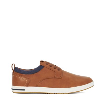 Baskets à lacets en cuir coupe large - Wide Fit TRAVELS DUNE LONDON