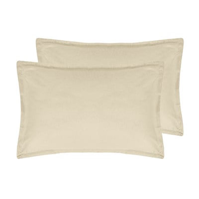 Lot de 2 taies d'oreiller en flanelle de coton KLAPPEN SENSEI MAISON