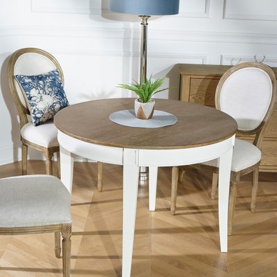 Table ronde en chêne 4 couverts HAUSSMANN ROBIN DES BOIS