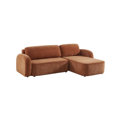 Canapé d'angle réversible convertible 3 places tissu avec coffre NOUMA SWEEEK