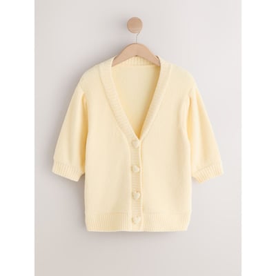 Cardigan à boutons cœurs et manches courtes NEXT