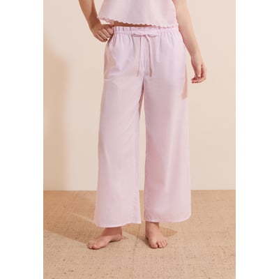 Pantalon de pyjama à rayures en coton TIME ETAM