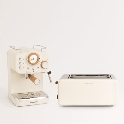 Pack TOAST RETRO Grille-pain (petit) + Cafetière express CREATE