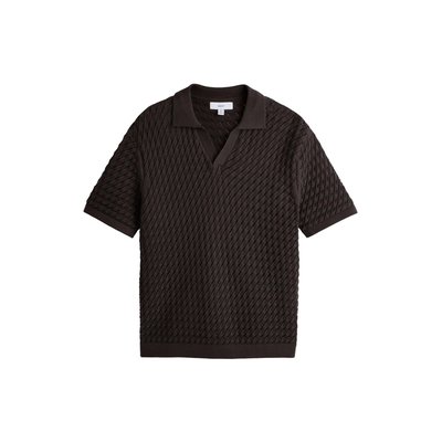 Polo à col officier texturé NEXT