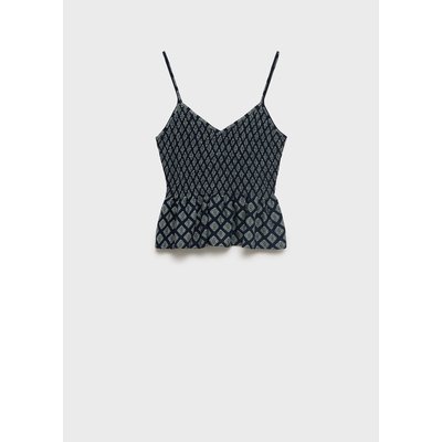 Top imprimé volanté MANGO TEEN