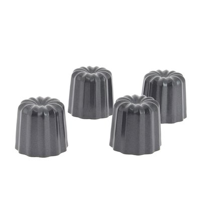 Lot 4 moules à cannelé 5.5 cm en acier antiadhésif DE BUYER