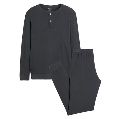 Pyjama effet gaufré col rond EMINENCE