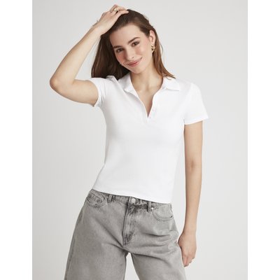 Polo col v boutonné BZB