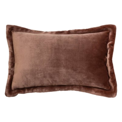 Coussin déhoussable en flanelle CUDDLY ATMOSPHERA