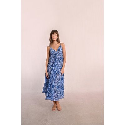 Robe longue imprimée à bretelles MOLLY BRACKEN