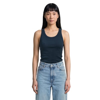 Débardeur côtelé slim en jersey stretch de coton bio MARC O’POLO DENIM