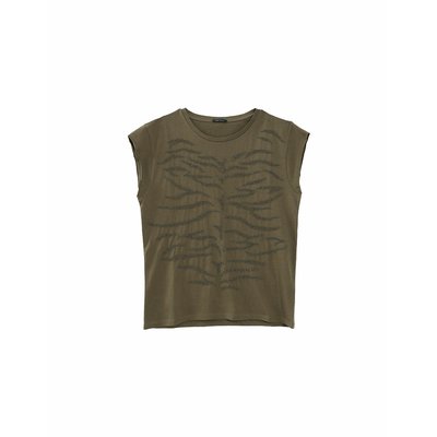 Tee-shirt col rond  broderies perles IKKS