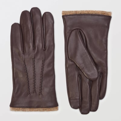 Gants tactiles en cuir MONOPRIX