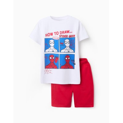 T-Shirt + Shorts en Coton Spiderman ZIPPY