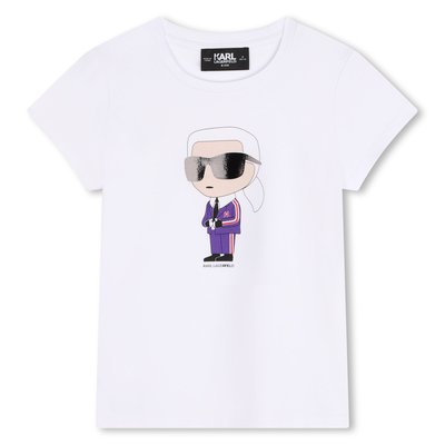 T-shirt avec imprimé placé KARL LAGERFELD KIDS