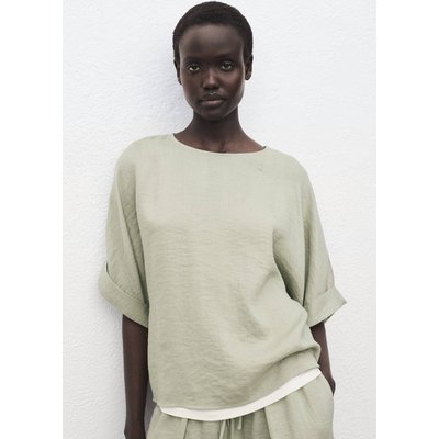 Blouse oversize à manches retroussées MANGO