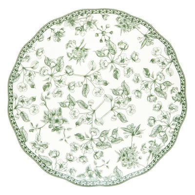 Lot de 6 assiettes dessert rondes en porcelaine LISIERE ATMOSPHERA