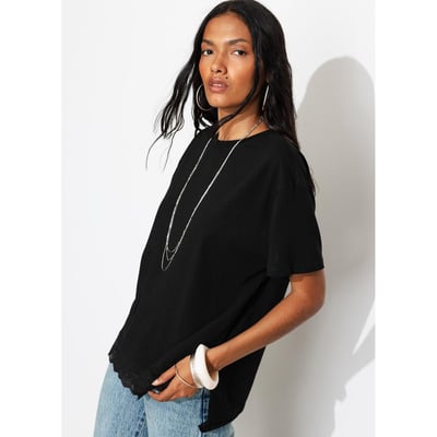 T-shirt détail dentelle PROMOD