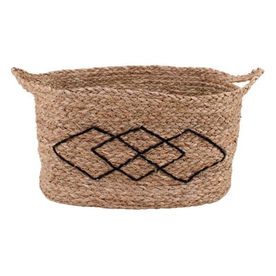 Panier rectangulaire en fibres naturelles 38x26cm ORNAMI