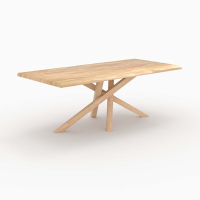 Table rectangulaire en bois d'hévéa massif - ROBIN RENDEZ-VOUS DÉCO