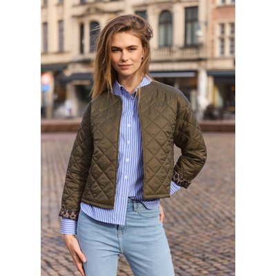 Veste matelassée à imprimé léopard LOLALIZA