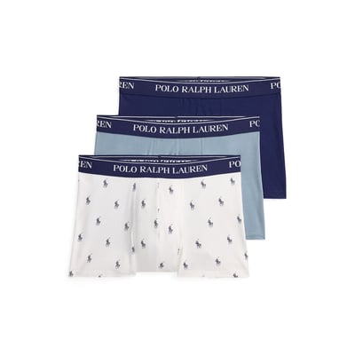 Lote de 3 boxers clássicos em algodão stretch POLO RALPH LAUREN