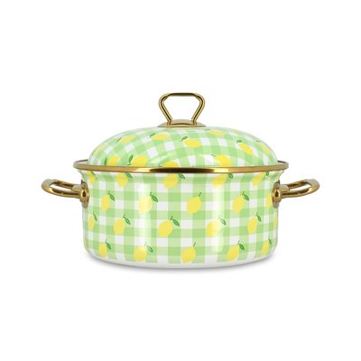 Faitout 20cm en acier émaillé, VICHY CITRON MENASTYL