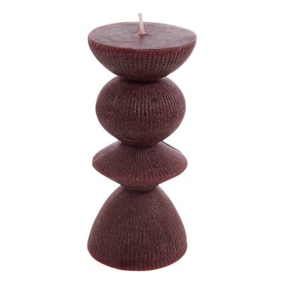 Bougie décorative ronde H 15 cm HOMY ATMOSPHERA