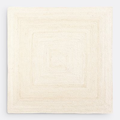 Tapis carré jute blanchi, Aftas LA REDOUTE INTERIEURS