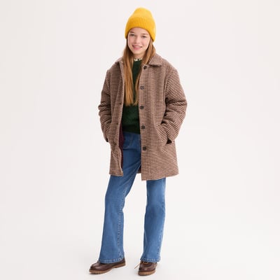 Cappotto a quadri, foderato in pile LA REDOUTE COLLECTIONS